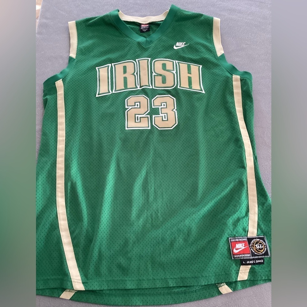 Vintage LEBRON JAMES St Vincent Mary IRISH Rare High School JERSEY Sz XXL